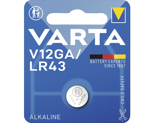 Knappcellsbatteri VARTA V12GA LR43