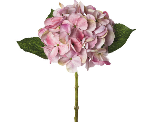 Konstgjord blomma hortensia 48cm rosa