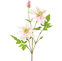 Dekorativ konstgjord passionsblomma med blad