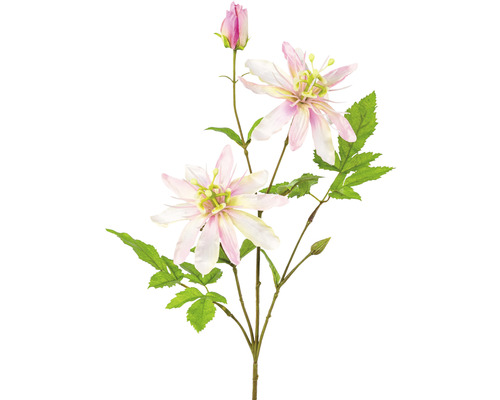 Konstgjord blomma passionsblomma 62cm rosa
