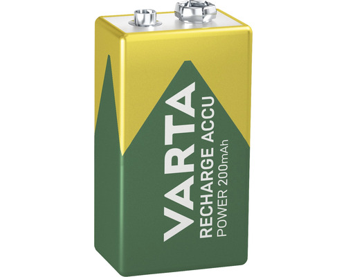 Varta Recharge Accu 9 volts batteri med 200 mAh