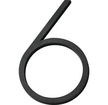 Husnummer 6 av metall