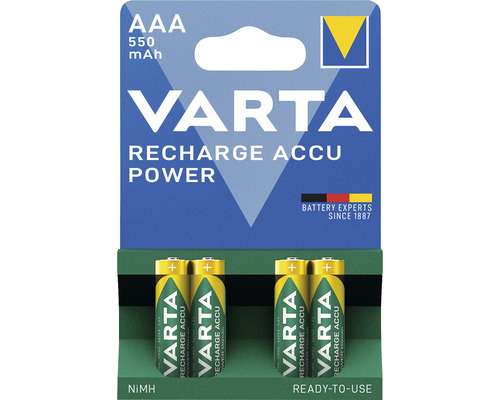 Batteri VARTA laddningsbart AAA 550 mAh 4-pack