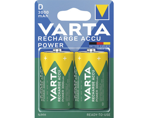 Batteri VARTA D 3000 mAh 2-pack