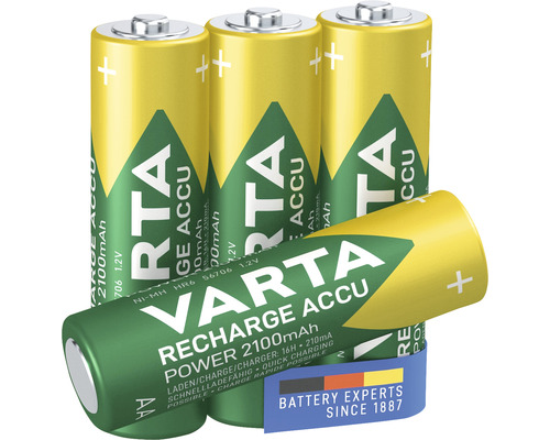 Varta Accu Recharge Power batterier, 2100 mAh, typ AA, fyra stycken