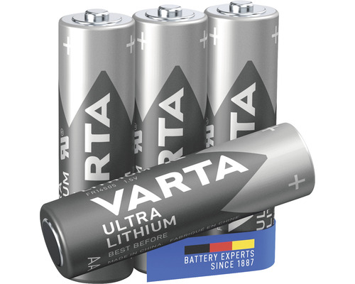 Varta Ultra Lithium AA-batterier, 4 stycken