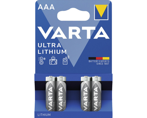 Varta Ultra Lithium AAA-batteri, 4-pack