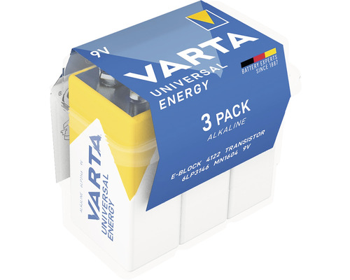Batteri VARTA E 9V 3-pack Batteri VARTA E 9V 3-pack