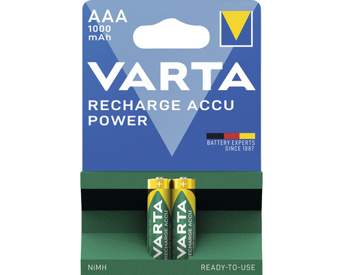 Laddningsbart batteri VARTA AAA 1000 mAh 2-pack