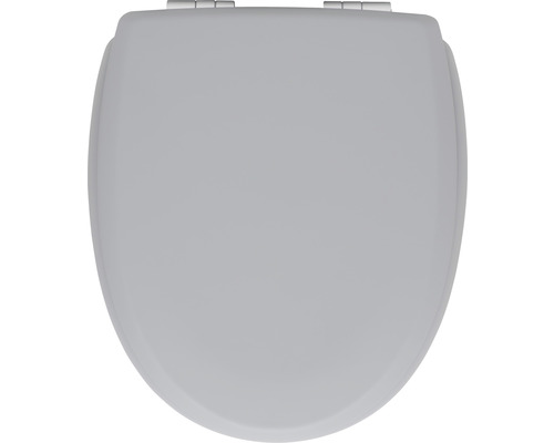 Toalettsits med mjukstängning KANDRE Kan 3001 Exclusive 375 mm ljusgrå matt Stängd toalettlock av plast