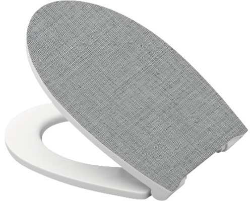 Toalettsits med textilklädsel