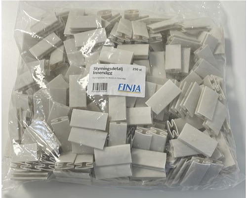 Förpackning med plastkontakter för innerväggar, 250 stycken