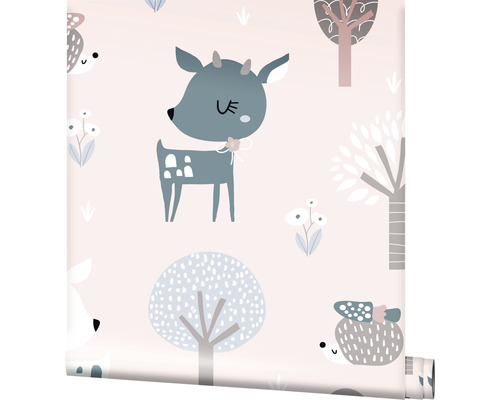 Tapet med skogsdjursmotiv