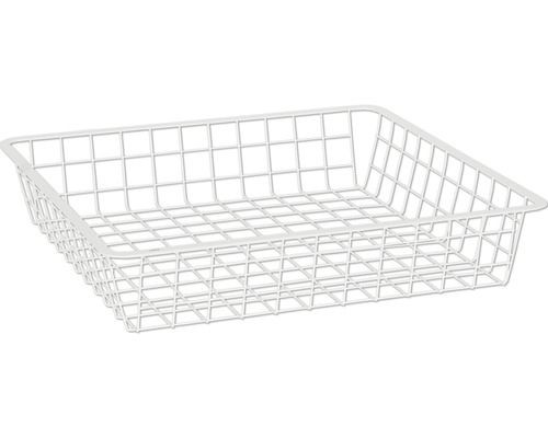 Trådback ELFA för utdragsram 427x427x85mm vit 144115 Trådkorg av metall