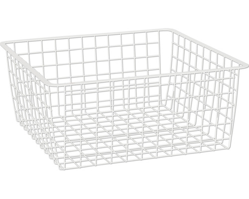 Trådback ELFA för utdragsram 427x427x185mm vit 144215 Metalltrådskorg