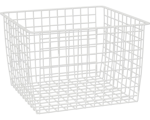 Trådback ELFA för utdragsram 427x427x285mm vit 144315 Fyrkantig trådkorg