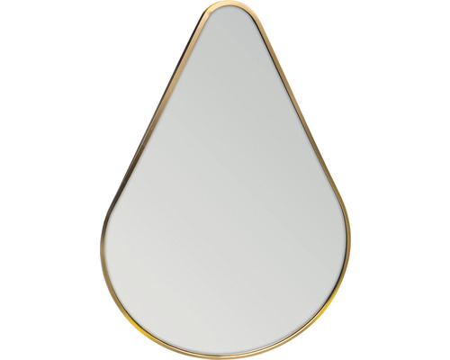 Droppformad spegel guld 50x70cm