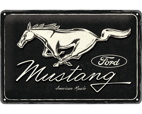 Plåtskylt Ford Mustang Horse 20x30cm