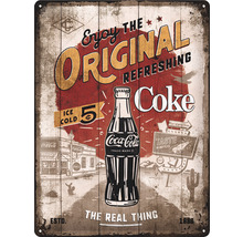 Dekorativ metallskylt med Coca-Cola-design
