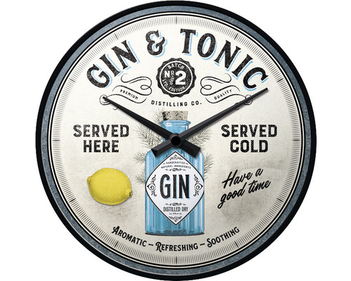 Väggklocka Gin&Tonic 31cm