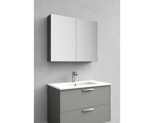 Spegelskåp NORO Flex Soft 800x650 mm grå