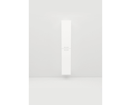 Vitt badrumsskåp med två dörrar