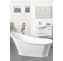 Fristående badkar NORO Seaside 159 vit slät ovalt 730x1590 mm 7307656