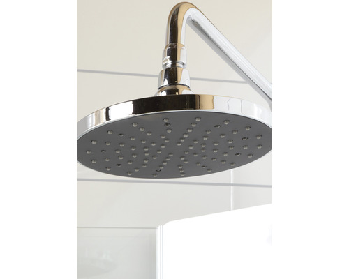 Rund takdusch med duscharm för duschen