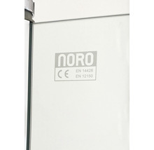 Duschhörn NORO Fix Trend C 99 silver matt klarglas 900x900 mm-thumb-3