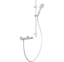 Duschset med handdusch, duschstång och termostatblandare