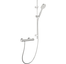 Duschset med handdusch, duschstång och termostatblandare