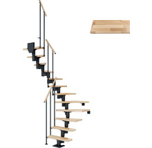 U-trappa PERTURA Spiros bok antracit 13 steg B:69 cm