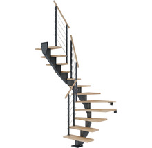 U-trappa PERTURA Alena bok antracit 13 steg B:85 cm