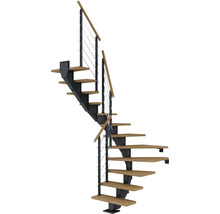 U-trappa PERTURA Alena ek mörk antracit 12 steg B:85 cm
