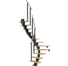 U-trappa PERTURA Malva bok antracit 12 steg B:65 cm