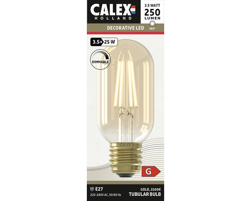 Calex LED rörlampa, 3,5 watt, 250 lumen, E27 sockel, dimbar