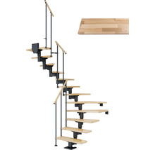 U-trappa PERTURA Chiron bok antracit 12 steg B:79 cm