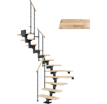 U-trappa PERTURA Chiron bok antracit 11 steg B:75 cm