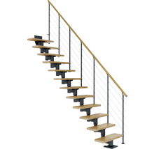 Rak trappa PERTURA Chiron ek antracit 14 steg B:75 cm