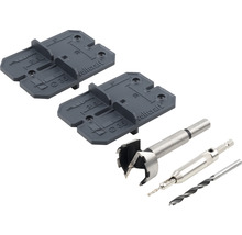 Wolfcraft borrguide med forstnerborr och centrumborr