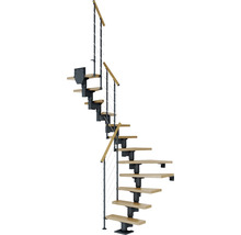 U-trappa PERTURA Spiros ek antracit 12 steg B:65 cm