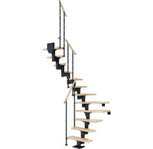 U-trappa PERTURA Spiros bok antracit 14 steg B:75 cm