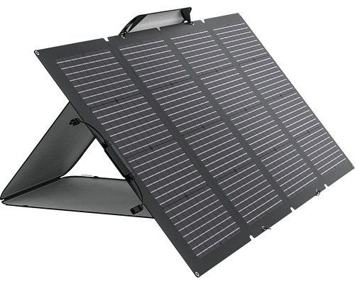 Solcellsmodul ECOFLOW Bifacial Solar Panel 220W Vikbar solpanel med stativ