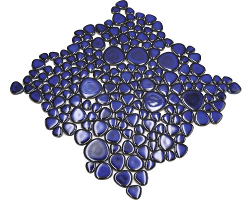 Mosaikmatta med stenar