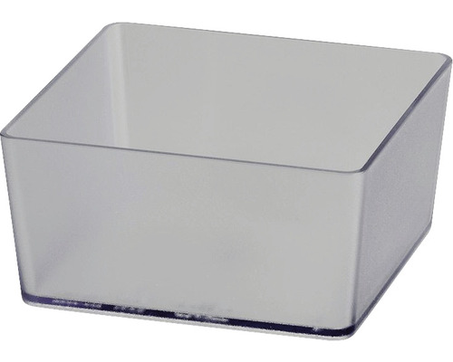 Förvaringsbox ELFA kvadratisk transparent 475230
