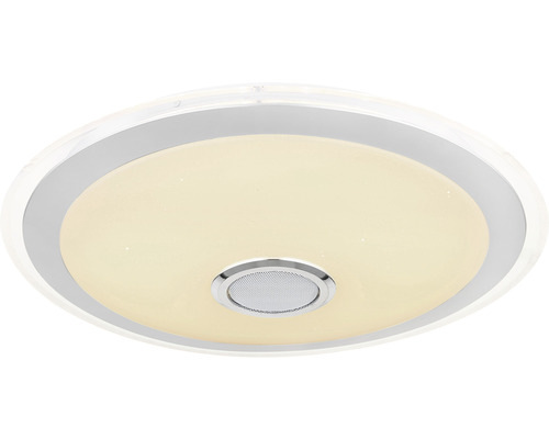 Rund LED-taklampa med högtalare