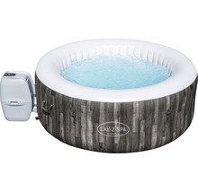 Lay-Z-Spa Bahamas uppblåsbar bubbelpool med trädesign och vatten