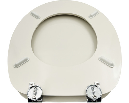 Toalettsits med metallgångjärn