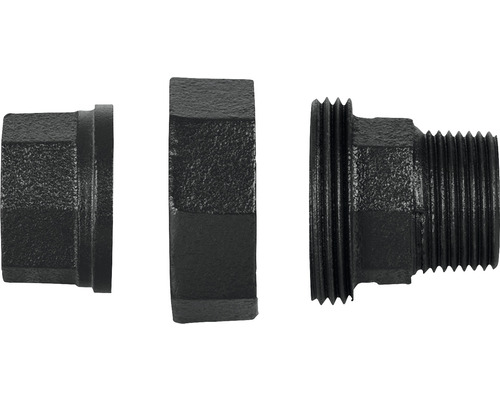 Demonterad koppling av smidesjärn