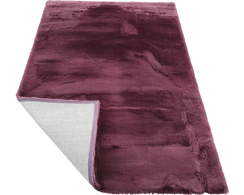 Rektangulär matta med yta i fuskpäls